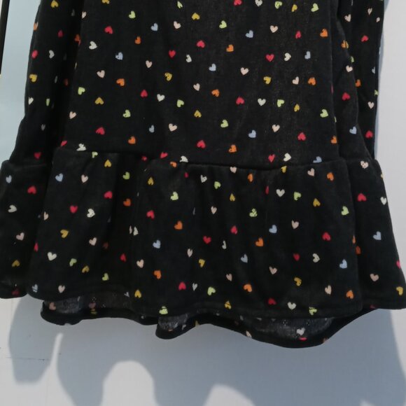 Art Class Girls' 2pc Black Rainbow Hearts Print Pajamas Set Size XL (14) - Picture 7 of 9